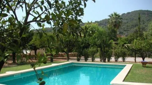 Natural stone finca with a view and large pool near Soller Natural stone finca with a view and large pool near Soller