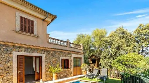 Child-friendly natural stone finca in Maria de la Salut with pool and playground Child-friendly natural stone finca in Maria de la Salut with pool and playground