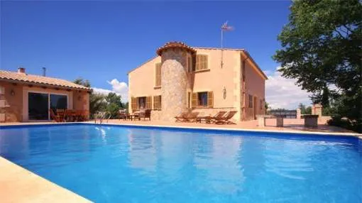 Typical mallorcan finca with pool in the southeast of Mallorca Typical mallorcan finca with pool in the southeast of Mallorca