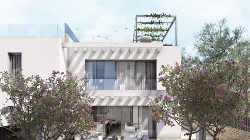 Building plot with project for semi-detached house for sale in Puig den Ros, Majorca Building plot with project for semi-detached house for sale in Puig den Ros, Majorca