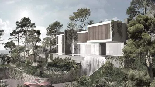 Plot with project for sale in Portals Nous, Majorca Plot with project for sale in Portals Nous, Majorca