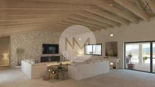 Beautiful country house under construction in Santa Maria, Majorca Beautiful country house under construction in Santa Maria, Majorca