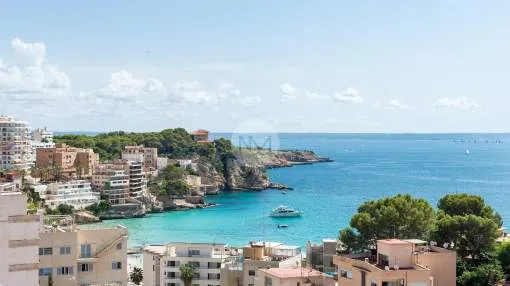 Exclusive penthouse with panoramic sea views for sale in San Agustín, Majorca. 