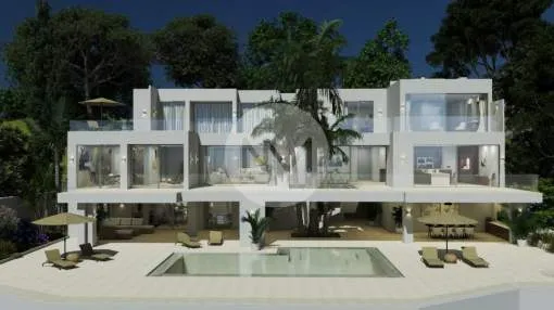 Modern seafront villa for sale in Cala Vinyes, Majorca 