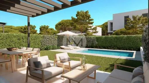 Brand new semi-detached house for sale in Puig den Ros-Lluchmajor, Majorca. Brand new semi-detached house for sale in Puig den Ros-Lluchmajor, Majorca.