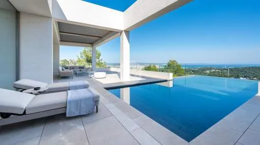 Villa with panoramic sea and city views, for sale in Son Vida, Palma de Mallorca Villa with panoramic sea and city views, for sale in Son Vida, Palma de Mallorca