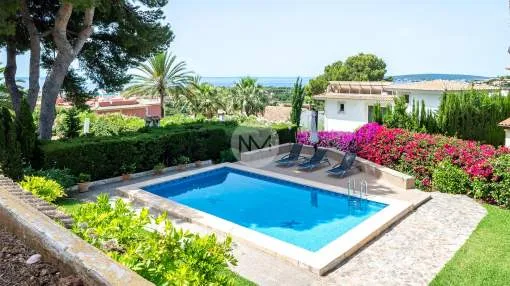 Impeccable villa with sea views for sale in Cas Catala, Majorca. 