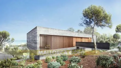 Architectural concrete Villa with sea view in Palmanova Architectural concrete Villa with sea view in Palmanova