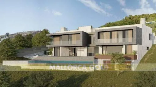 Luxury project of a modern high quality villa in new Son Vida