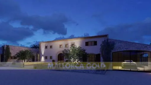 New to build project from a finca in Portol with views of the bay of Palma