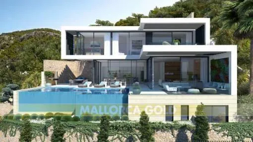 Villa Marimont: Project for a design villa with breath-taking sea views in Cala Llamp