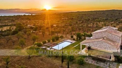 Impressive finca at the foot of the Montferrutx in Colonia de Sant Pere Impressive finca at the foot of the Montferrutx in Colonia de Sant Pere