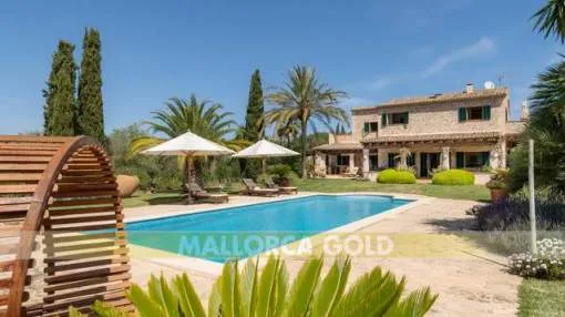 Beautiful Finca situated in an oasis between olives, vineyards and cypresses in Calvia