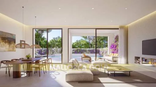 Villa with the style of an urban Finca with pool, garden and elevator Villa with the style of an urban Finca with pool, garden and elevator