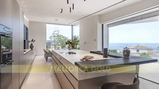 Newly built modern villa with views to the sea and to the Malgrat`s Islands Newly built modern villa with views to the sea and to the Malgrat`s Islands