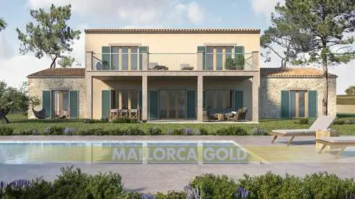 Project for the construction of a finca with 5 bedrooms in Santanyí Project for the construction of a finca with 5 bedrooms in Santanyí