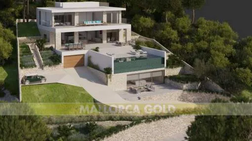 Newly built villa with spectacular sea views above Puerto Portals – Costa den Blanes Newly built villa with spectacular sea views above Puerto Portals – Costa den Blanes