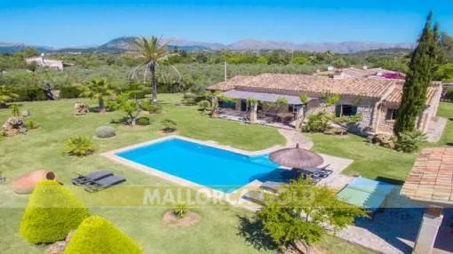 Recently built country house with a stone façade in an amazing setting Recently built country house with a stone façade in an amazing setting