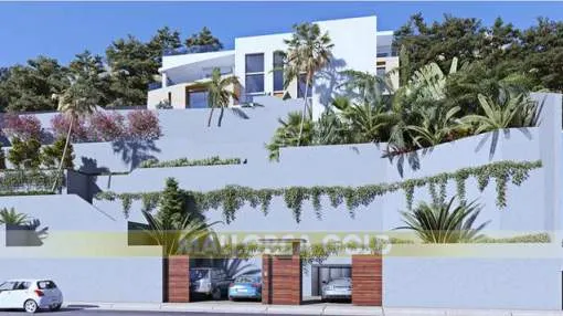 Modern contemporary Villa with mountain view in new Son Vida