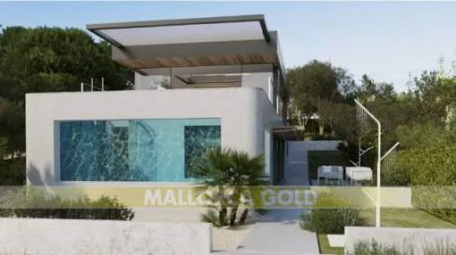 HORIZON, Project for a Villa under construction on the seafront in Cala Mandia HORIZON, Project for a Villa under construction on the seafront in Cala Mandia