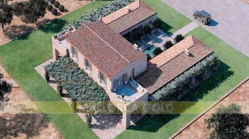 Contemporary Finca on a large flat plot and close to Santanyi village as well as several beaches Contemporary Finca on a large flat plot and close to Santanyi village as well as several beaches