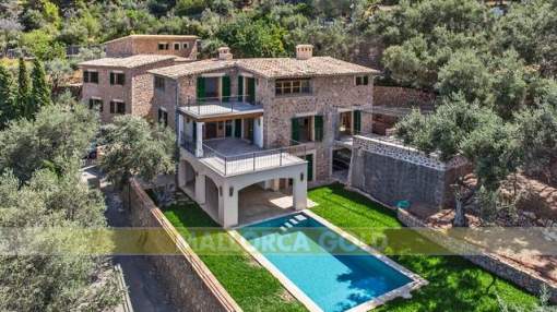 Spectacular newly built villa with sea views and pool in a privileged location at the coast of Deia Spectacular newly built villa with sea views and pool in a privileged location at the coast of Deia