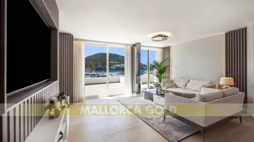 Light-flooded penthouse with fantastic views of the sea and the marina of Port Andratx