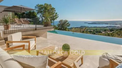 Outstanding newly-built villa with spectacular sea view in Costa den Blanes