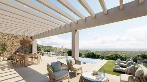 Plot in representative location right by the golf course of Vall d’Or with sea views