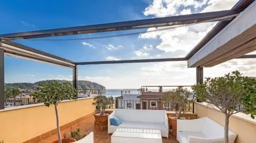Terraced house with fantastic panoramic views on the golf course of Camp de Mar