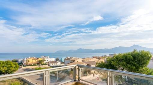 Modern villa with pool and fantastic sea views over the bay of Alcudia with the best construction quality Modern villa with pool and fantastic sea views over the bay of Alcudia with the best construction quality
