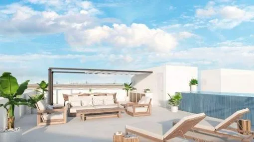 New townhouse with small garden, fantastic roof terrace and pool in Son Espanyolet New townhouse with small garden, fantastic roof terrace and pool in Son Espanyolet