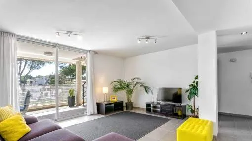 Comfortable penthouse apartment in a small residential building with beautiful roof terrace and sea views in Can Picafort from 092021 Comfortable penthouse apartment in a small residential building with beautiful roof terrace and sea views in Can Picafort from 092021