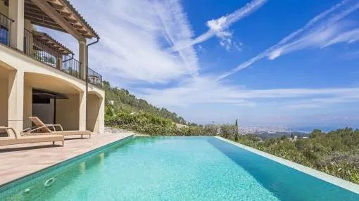 Mediterranean family villa with wonderful sea views and southwest orientation in Son Vida Mediterranean family villa with wonderful sea views and southwest orientation in Son Vida
