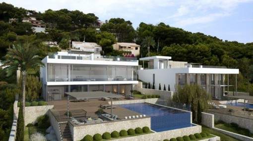 Seafront villa on the coast of the prestigious Cala Provençals with panoramic sea views Seafront villa on the coast of the prestigious Cala Provençals with panoramic sea views