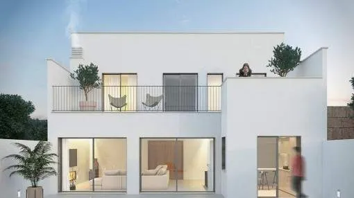 Modern town-house as shell-construction with garden in Campos Modern town-house as shell-construction with garden in Campos