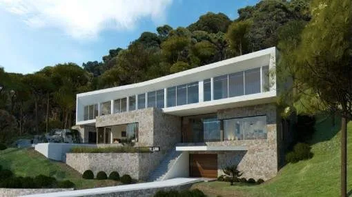 Fantastic new villa project in Portals Vells with wonderful sea views Fantastic new villa project in Portals Vells with wonderful sea views