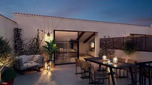 Penthouse project in a 16th century town-palace in the historical centre of Palma Penthouse project in a 16th century town-palace in the historical centre of Palma