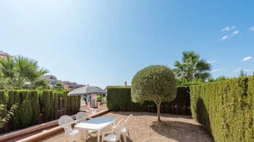 Modern apartment with large garden and lateral sea views from the terrace en Cales de Mallorca Modern apartment with large garden and lateral sea views from the terrace en Cales de Mallorca