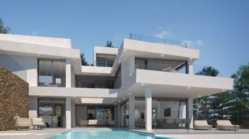 Spectacular designer villa in first sea line
with private access to the sea in Cala Santanyí Spectacular designer villa in first sea line
with private access to the sea in Cala Santanyí