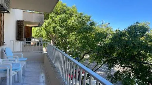 Furnished apartment with balcony close to the beach in Ciudad Jardin Furnished apartment with balcony close to the beach in Ciudad Jardin