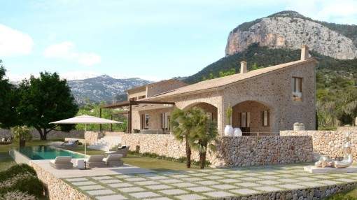 Luxurious finca-construction project, key-in-hand, with highest quality equipment and unique views over the countryside and the Puig d'Alaro Luxurious finca-construction project, key-in-hand, with highest quality equipment and unique views over the countryside and the Puig d'Alaro
