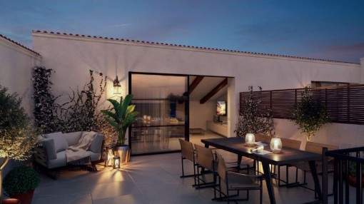 Penthouse project in a 16th century town-palace in the historical centre of Palma Penthouse project in a 16th century town-palace in the historical centre of Palma