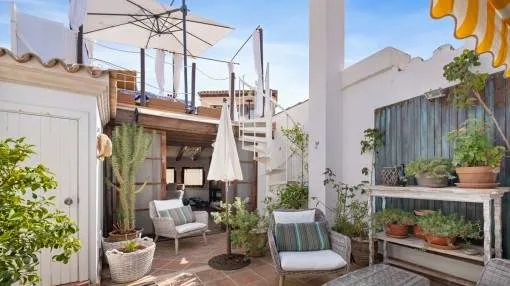 Impressive penthouse with 4 bedrooms and roof terrace in the heart of Palma's old town
