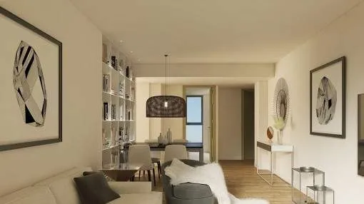 Spacious new build ground floor apartments with terraces in central Santanyí