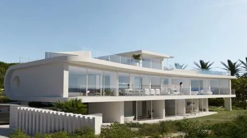 Breathtaking luxurious, newly-built villa with spectacular design on the 1st sea line in Porto Cristo