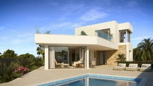 Exclusive, newly-built villa in Vallgonera with pool on the 2nd sea line