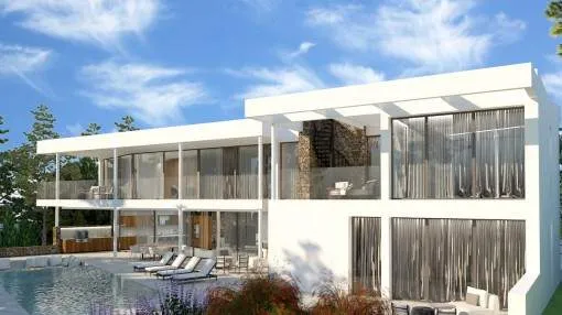 Fantastic new build luxury villa project in Santa Ponsa Fantastic new build luxury villa project in Santa Ponsa