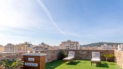 Penthouse with large roof terrace in the relaxed district of Son Espanolet