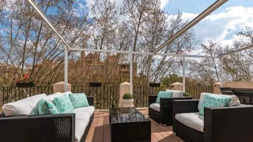 Wonderful penthouse with roof terrace only a few minutes by foot from the cathedral in Palma
